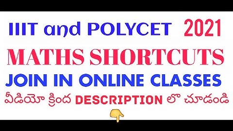 IIIT & POLYCET 2021|PAIR OF LINEAR EQUATIONS IN TWO VARIABLES|