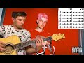 Lil Peep - walk away as the door slams guitar