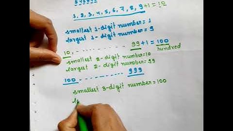 Numbers upto 9, 99, 999.   (Class-4 ;chap-1 part-1)