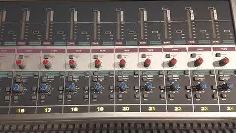 Input on the Audient 8024 (microphone preamp, line, tape)