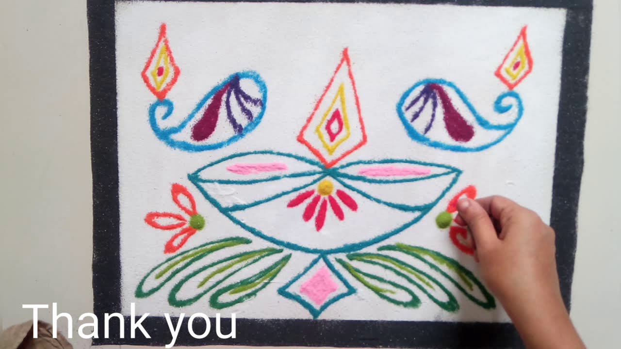 Rangoli for Dip Amavasya - YouTube