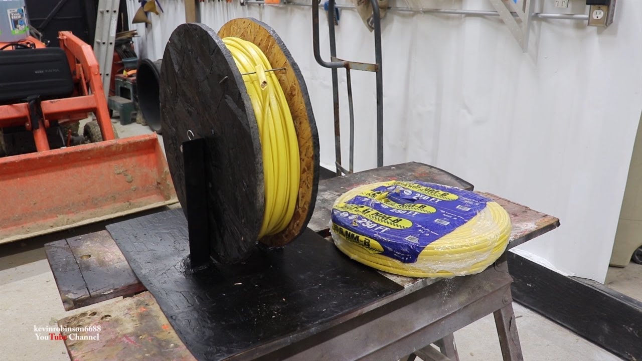 Romex Wire Dispenser Homemade For 12 2 Wire YouTube southwire-1000-ft-12-2-solid-romex-simpull-cu-nm-b-w-g-wire-28828201
