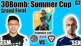 TSM vs Sentinels game 2 - Grand Finals | 30Bomb Summer Cup 2020 | Valorant Tournament