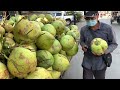 So Satisfying! Coconut Cutting Skills - Cambodian Street Food