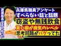 【兵庫県 斎藤元彦県知事】職員アンケートの内容が「すべらない話」窃盗や無銭飲食!貰い癖が深刻な病気レベル!斉藤県知事のあまりにもバグりすぎている言動がヤバい!渡瀬局長は正しかった!牛タン倶楽部アウト