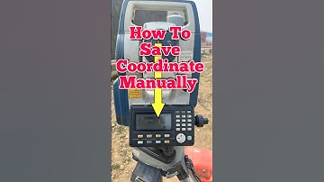 Total Station Par Manually Coordinate Save Kaise Karte Hain???