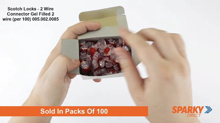 4Cabling 005.002.0085 | Scotch Locks - 2 Wire Connector | Gel Filled 2 wire (per 100)