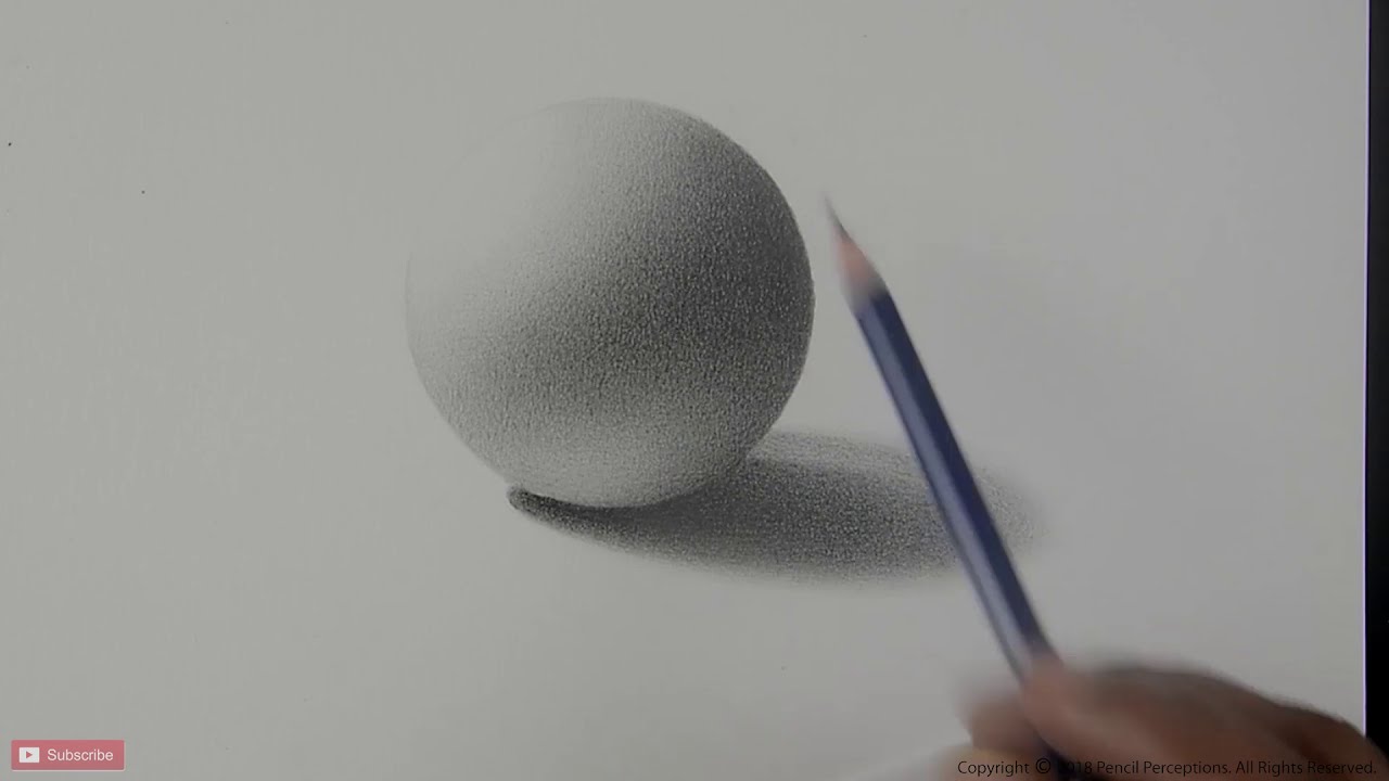 Learn to draw and shade spheres in pencil