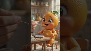 🍊 Tiny Orange Baby's Breakfast 🥞 | Cute Mini Kitchen Adventure for Kids ✨