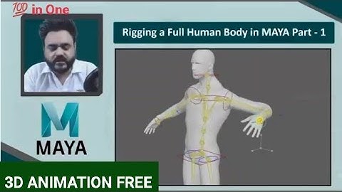 Rigging a full human body with MAYA part- 1 || URDU/HINDI ||explanation||free 3d animation ||💯 inOne