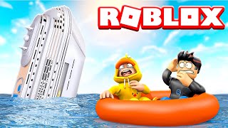 ONTSNAPPEN Uit Het ZINKENDE SCHIP In ROBLOX CRUISE!