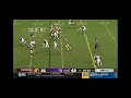 LSU Corey Kiner devastating stiff arm vs C. Michigan