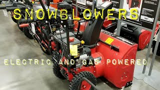 Snow blowers at Homedepot