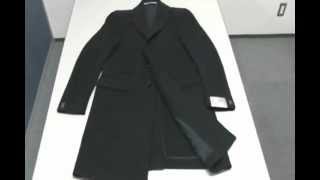 ≪Cantarelli≫ ジャージチェスターコート (ネイビー) 【12AW】