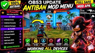 OB53 UPDATE ANTIBAN MOD MENU APK | OB53 UPDATE MOD MENU | FF PAID PANEL FREE 100% SAFE |