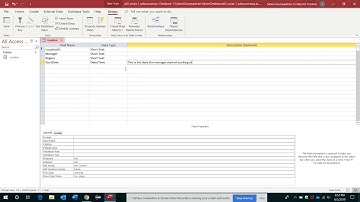Create a new field in design view - Access