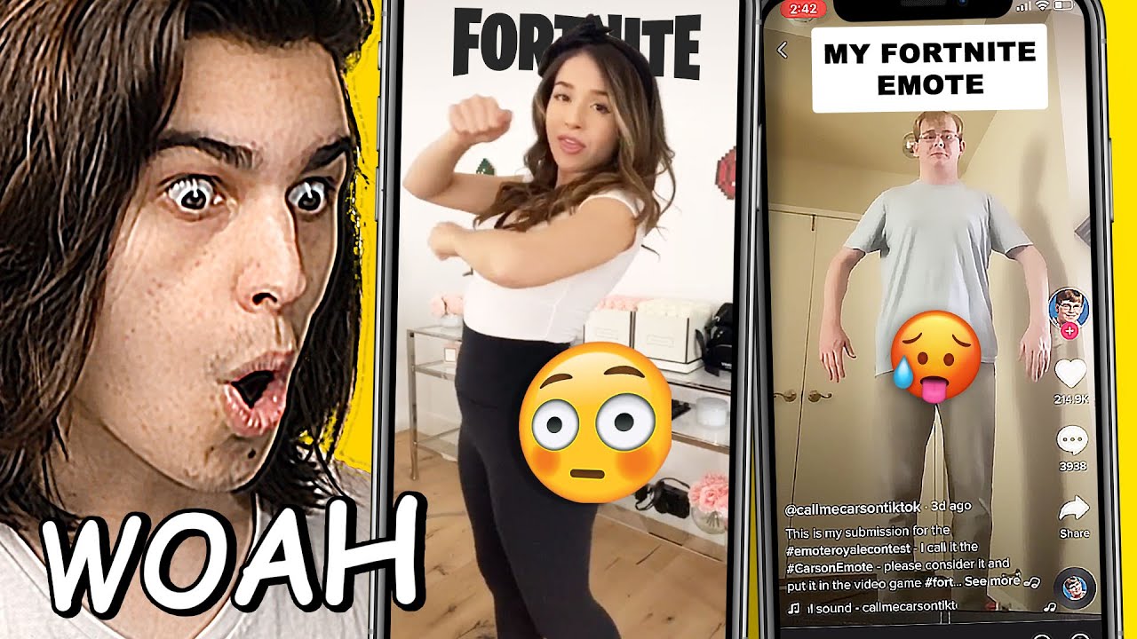REACTING to Fortnite #EmoteRoyaleContest Tik Toks 😭