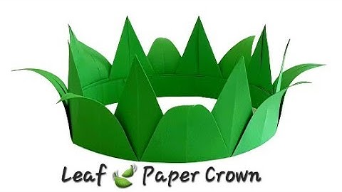 Leaf paper Crown 👑 DIY | Origami leaf Crown (tiara) making Easy steps | Paper craft easy