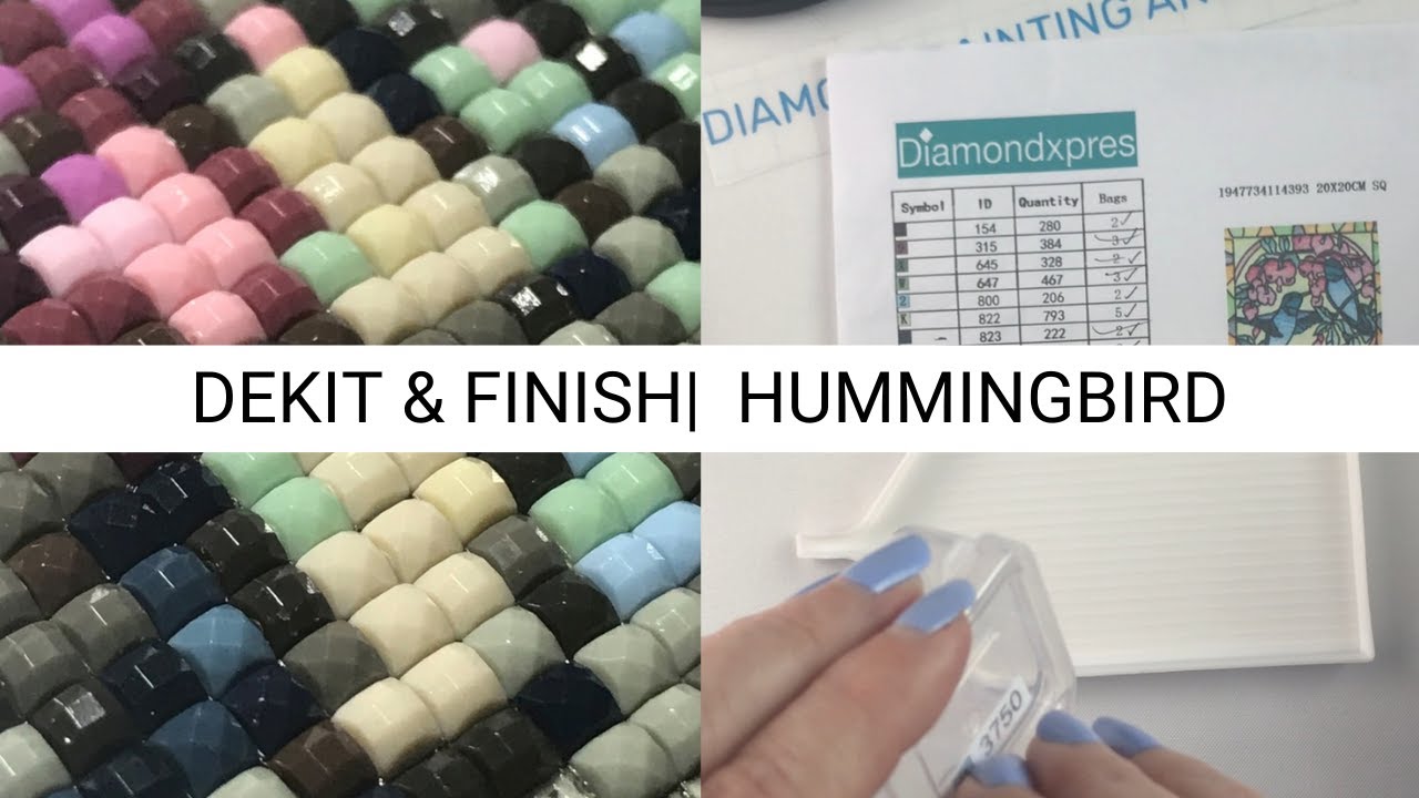 Diamond Painting - Dekit and Finish | Hummingbird Mosaic by Diamond Xpres