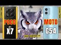 POCO X7 5G VS MOTO G54 5G  A diferença é absurda! 📱 @canaldwn