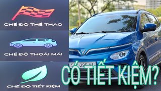 Vinfast VF e34 Chế độ TIẾT KIỆM - THOẢI MÁI - THỂ THAO có hao pin như nhau không!