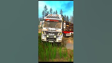 man trucks on Loading Logs #shorts #viral #youtubeshorts