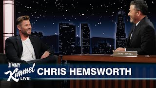 Chris Hemsworth On Sexiest Man Alive Chris Evans Avengers Text Chain Doing Terrifying Stunts