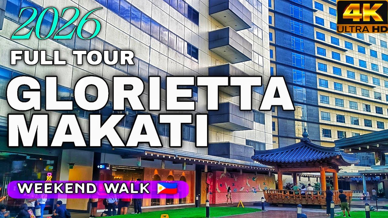 Inside Glorietta Mall Makati 2026 | Busy Weekend Walk In Ultra Clear 4K! | Philippines Walking Tour 