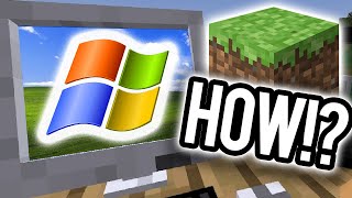 Run Windows XP in MINECRAFT?! - MC VM Computers Demo