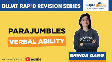 Parajumbles | Verbal Ability | DUJAT Rapid Revision Series | DUJAT 2021 | SUPERGRADS