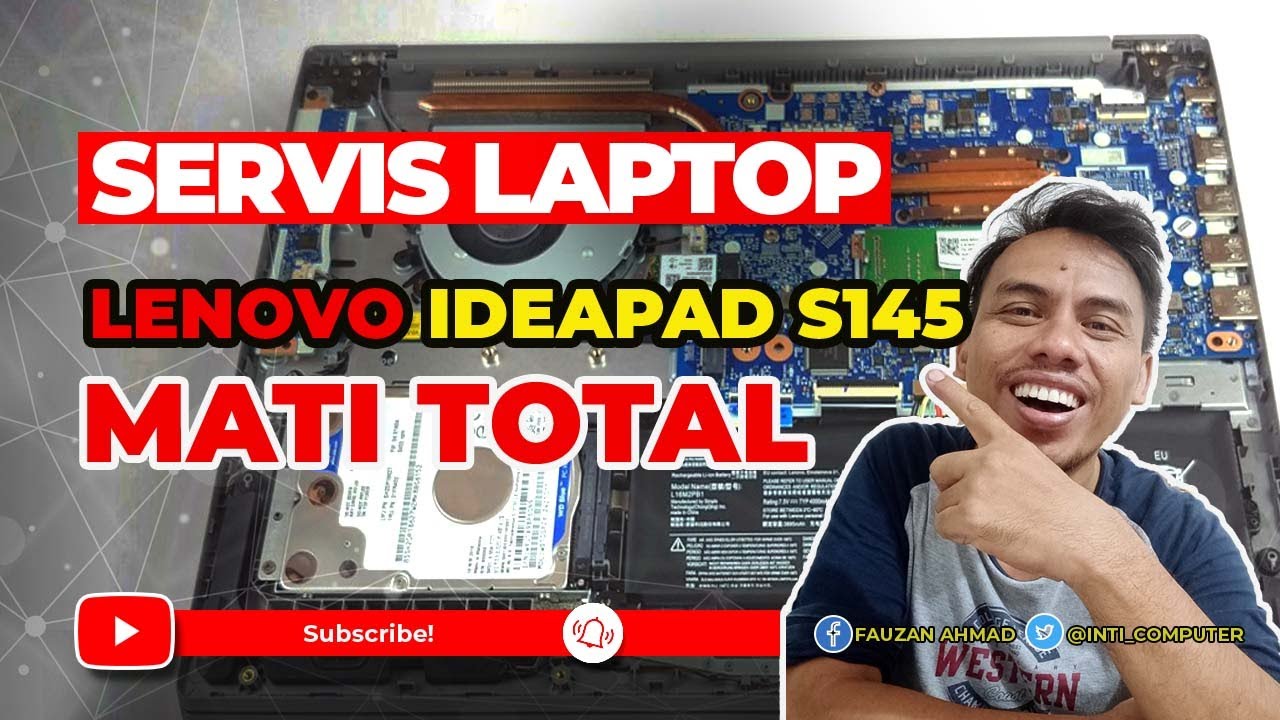 Servis Laptop Mati Total Lenovo ideapad S145 Core i3 Gen 8th NM C121