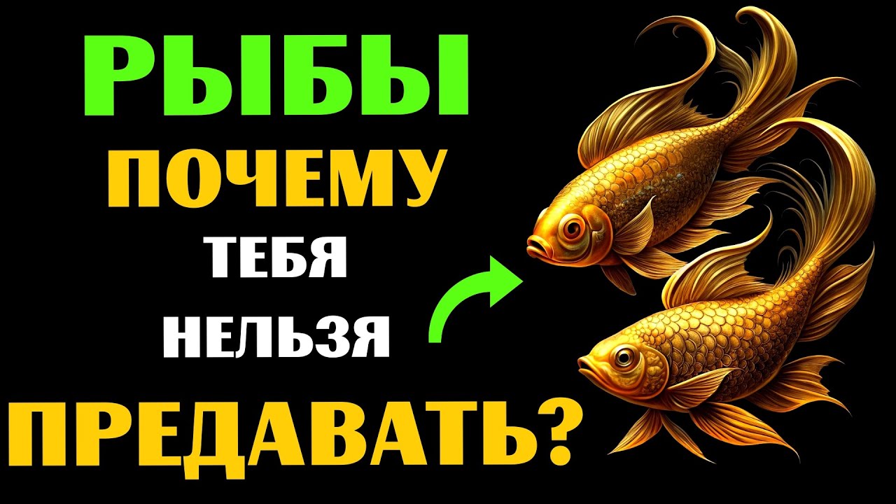♓🔴25 ПРИЧИН, ПОЧЕМУ ОПАСНО ПРЕДАВАТЬ РЫБ. 😰А ВАС ПРЕДАВАЛИ❓