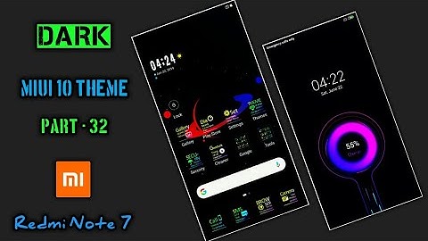 Dark Theme For Redmi Note 7 || Miui 10 Theme || Part - 32