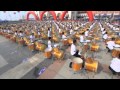 FUNK led the 1200 Chinese drummers drum beat world record