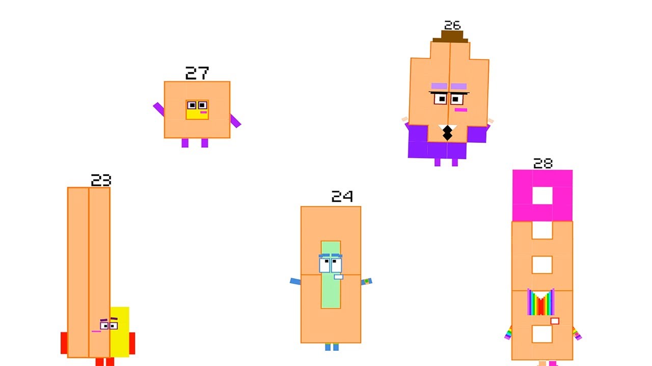Numberblocks Set!Retro Official Numberblocks 23-28 Band But It Works ...
