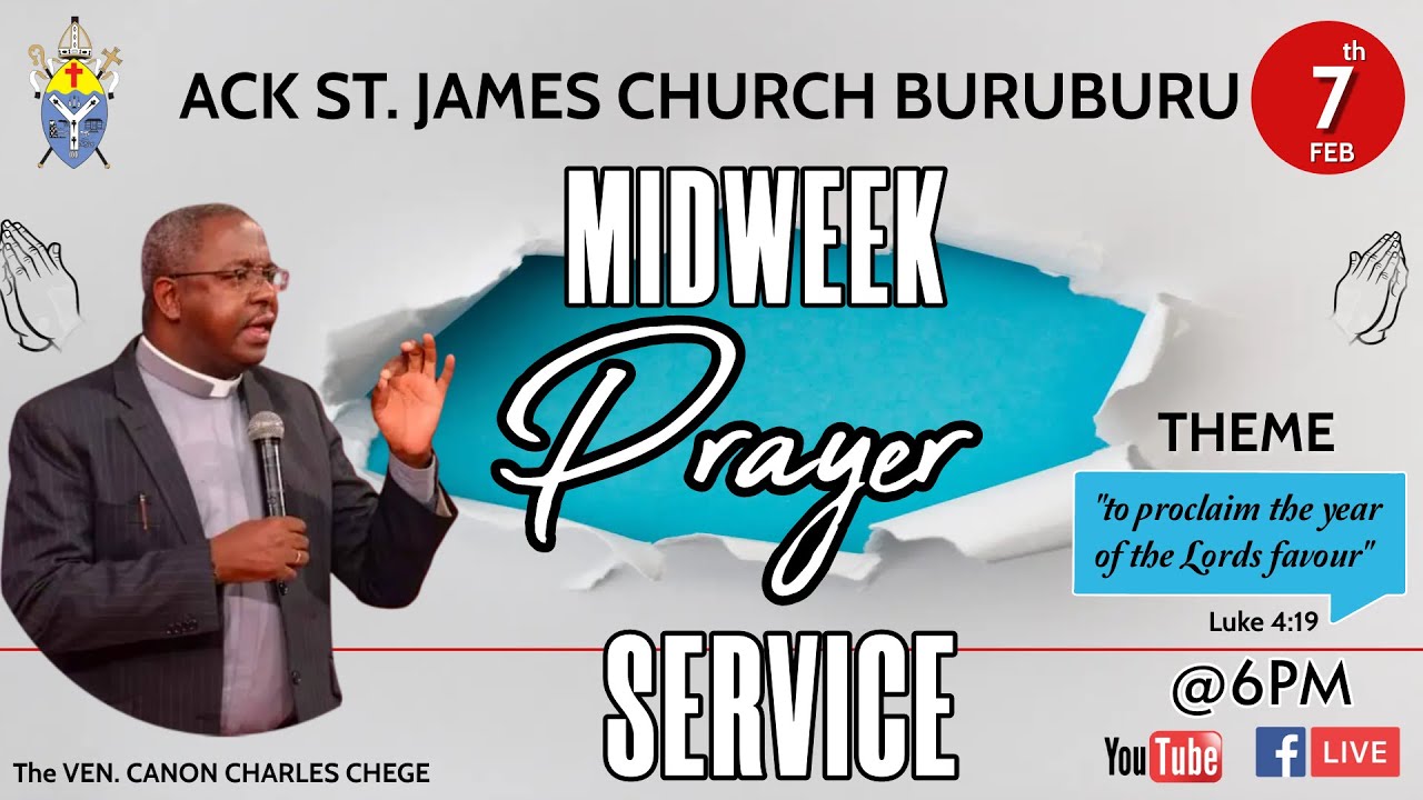 MIDWEEK PRAYER SERVICE with The Ven. Canon Charles Chege - YouTube