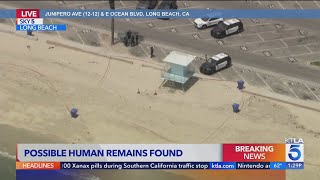Suspected human remains found along shore in Long Beach