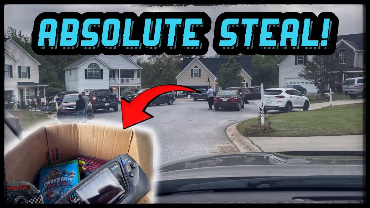 Reseller Interception at a Yard Sale! (Live Video Game Hunting)
