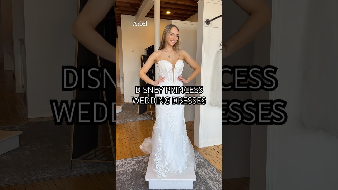 Disney princess wedding dresses 👑 