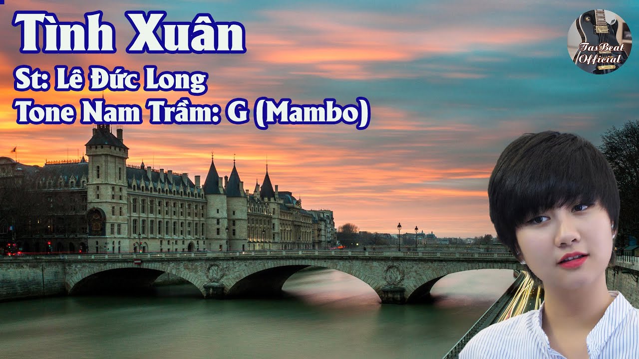 Karaoke Tình Xuân (Mambo) Tone Nam Trầm | TAS BEAT