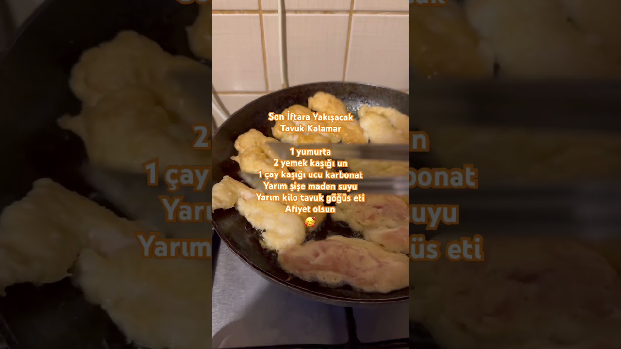 TAVUK KALAMAR TARİFİ #keşfetteyiz #yemektarifleri #tavuk #iftar #günlükvlog #kalamar #bayram #pratik