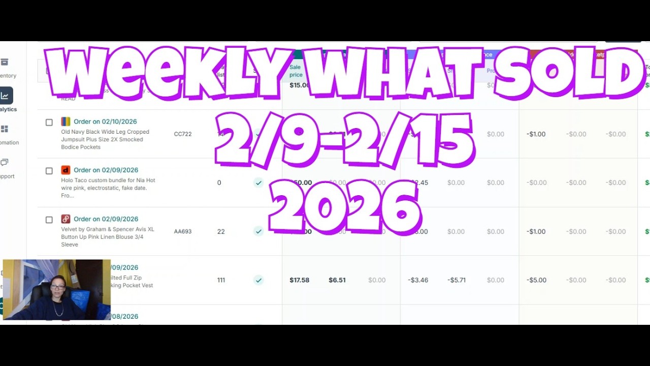What sold 2/9-2/15 2026 some bolos, fast sales and things I am just glad to get moving!