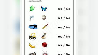 Phonics Beginning Sound Worksheets
