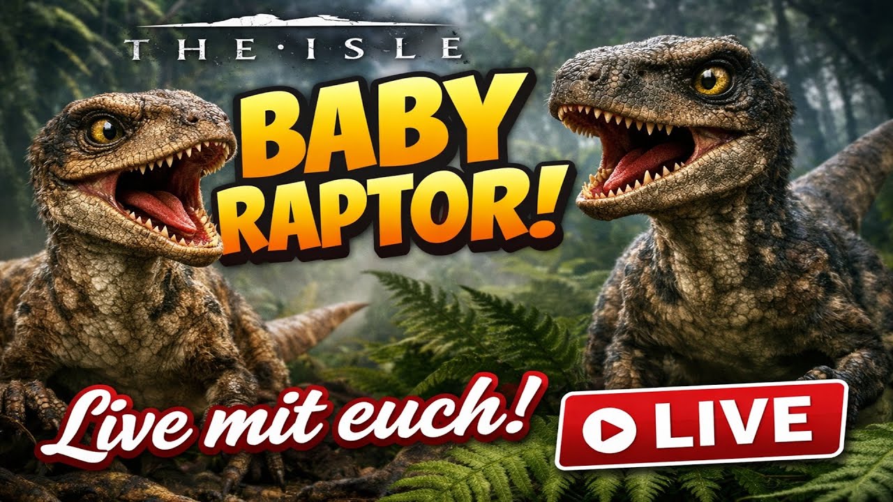 BABY RAPTOR | THE ISLE MIT EUCH LIVE! - YouTube