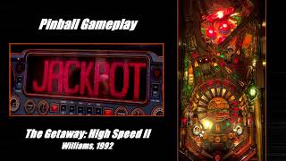 The Getaway: High Speed II pinball machine gameplay (Williams, 1992) - RED LINE MANIA screenshot 5