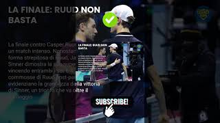 😱🇮🇹 L'ITALIA PIANGE! Sinner Vince Roma Dopo 50 ANNI | Career Golden Master Solo con Djokovic!#sinner