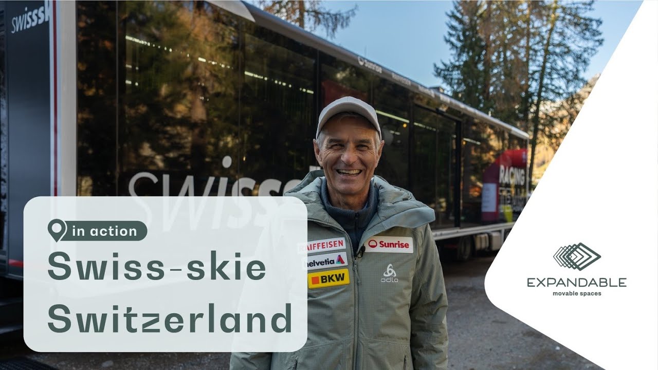 Expandable In Action: Swiss-Ski Wax Trailer