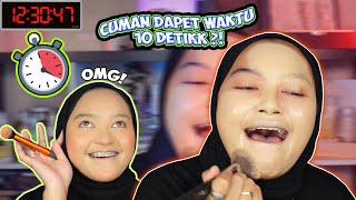 MAKEUP CHALLENGE TAPI PAKE TIMERR!! - GA NGERTI LAGI DAH !