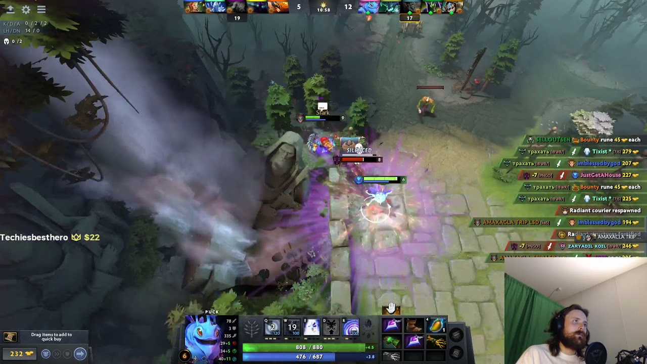 Forsen plays Dota 2 with Russians