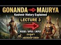The Mauryan Rule in Kashmir- Ashoka and the Spread of Buddhism  LECTURE 3